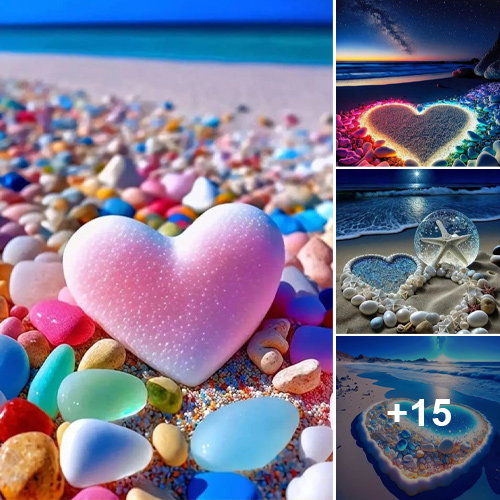 Beautiful glistening stones found on one of the world’s most breathtaking beaches.